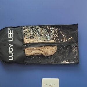 Invisible Wire Hair Extensions with Transparent Headband Adjustable 18 inch